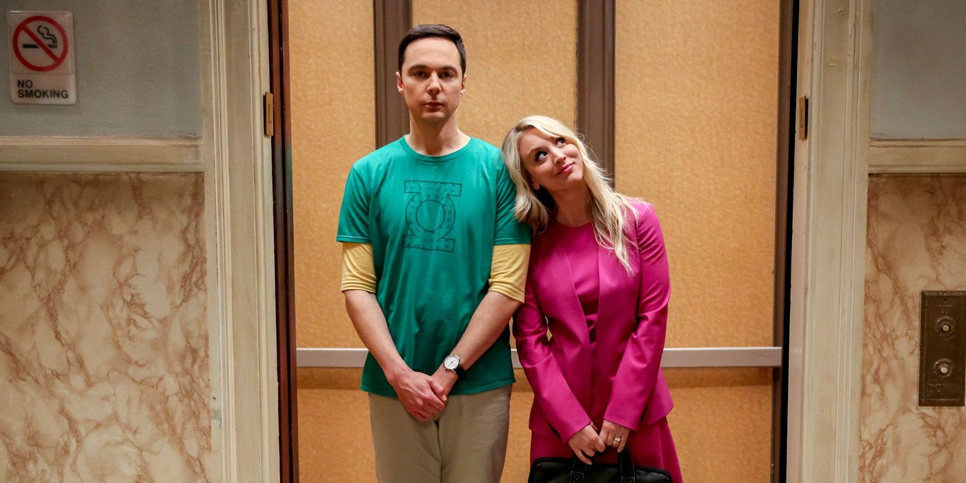 The Big Bang Theory Sheldon and Penny in the elevator for the first time