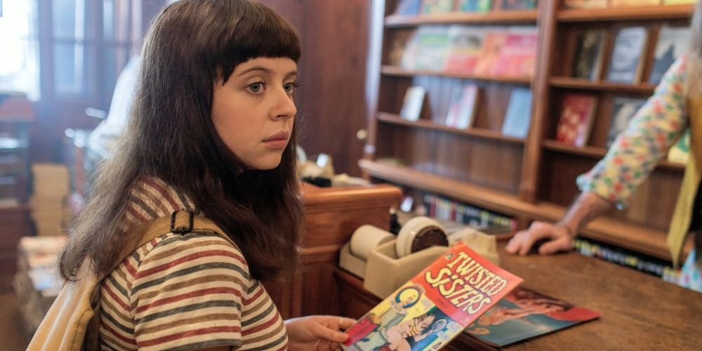 Bel Powley's character at a comic book store in Diary of a Teenage Girl