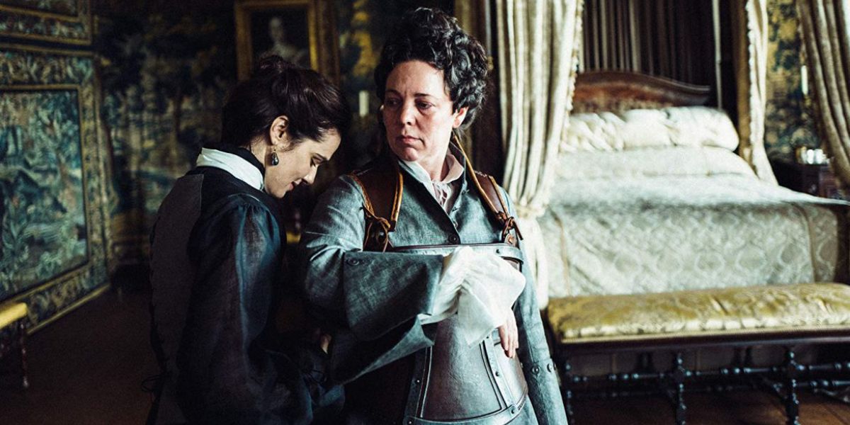 Queen Anne played by Olivia Colman