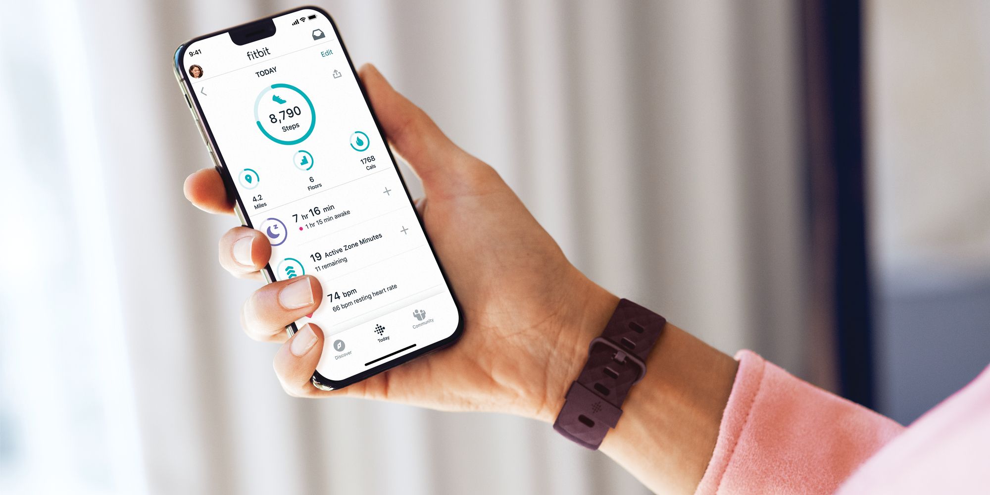 The Fitbit Charge 4 and its companion mobile app