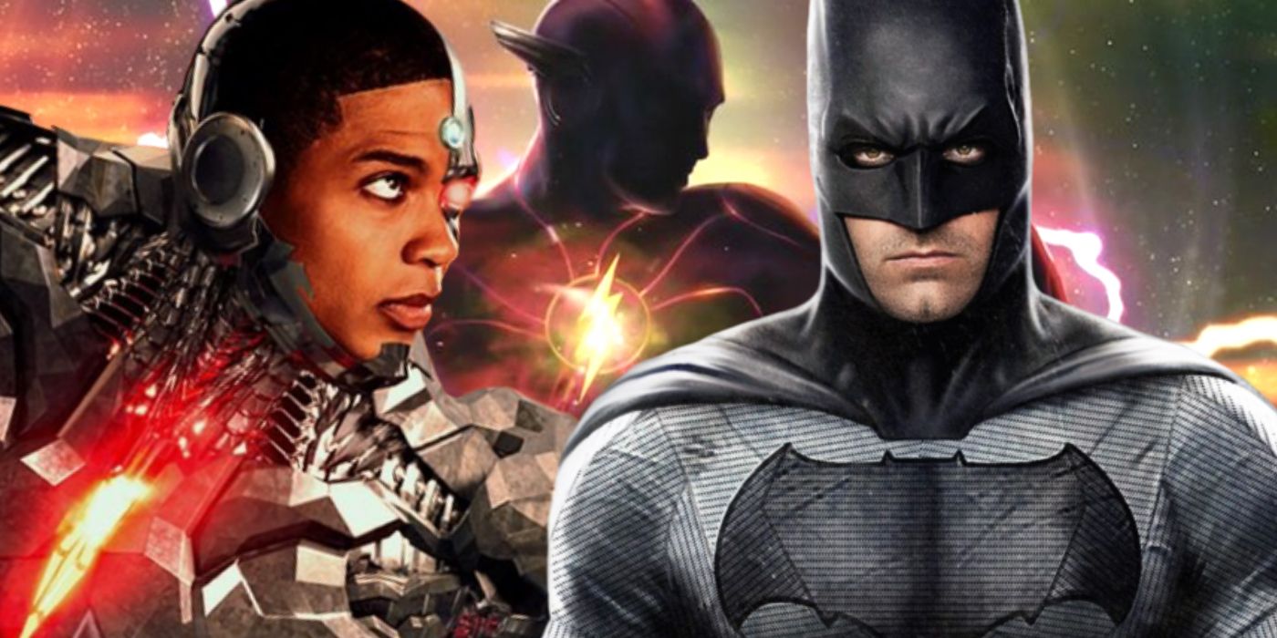 The Flash Movie with Ben Affleck Batman and Ray Fisher Cyborg