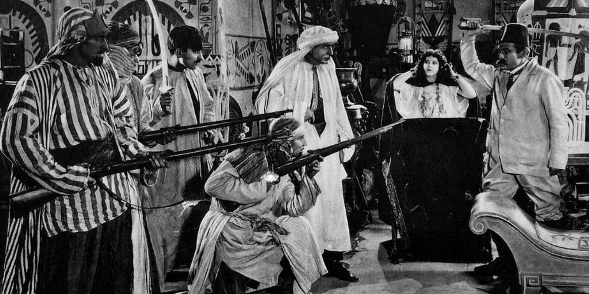 A screenshot of a promotional image from The Fortieth Door (1924)