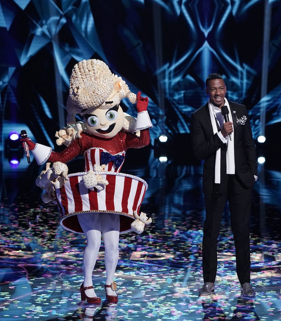 The Masked Singer Group A FInals Popcorn and Nick Cannon tldr vertical