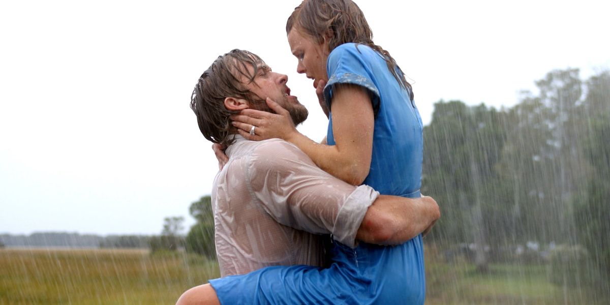 Allie played by Rachel McAdams and Ryan Gosling as Jack in the Notebook