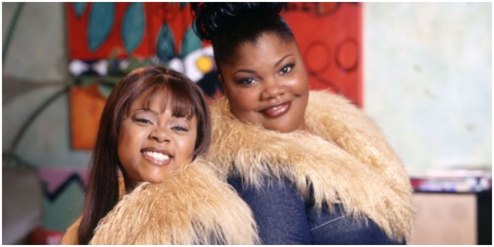 Kim (Countess Vaughn) and Nikki (Mo'Nique) posed for The Parkers spin-off