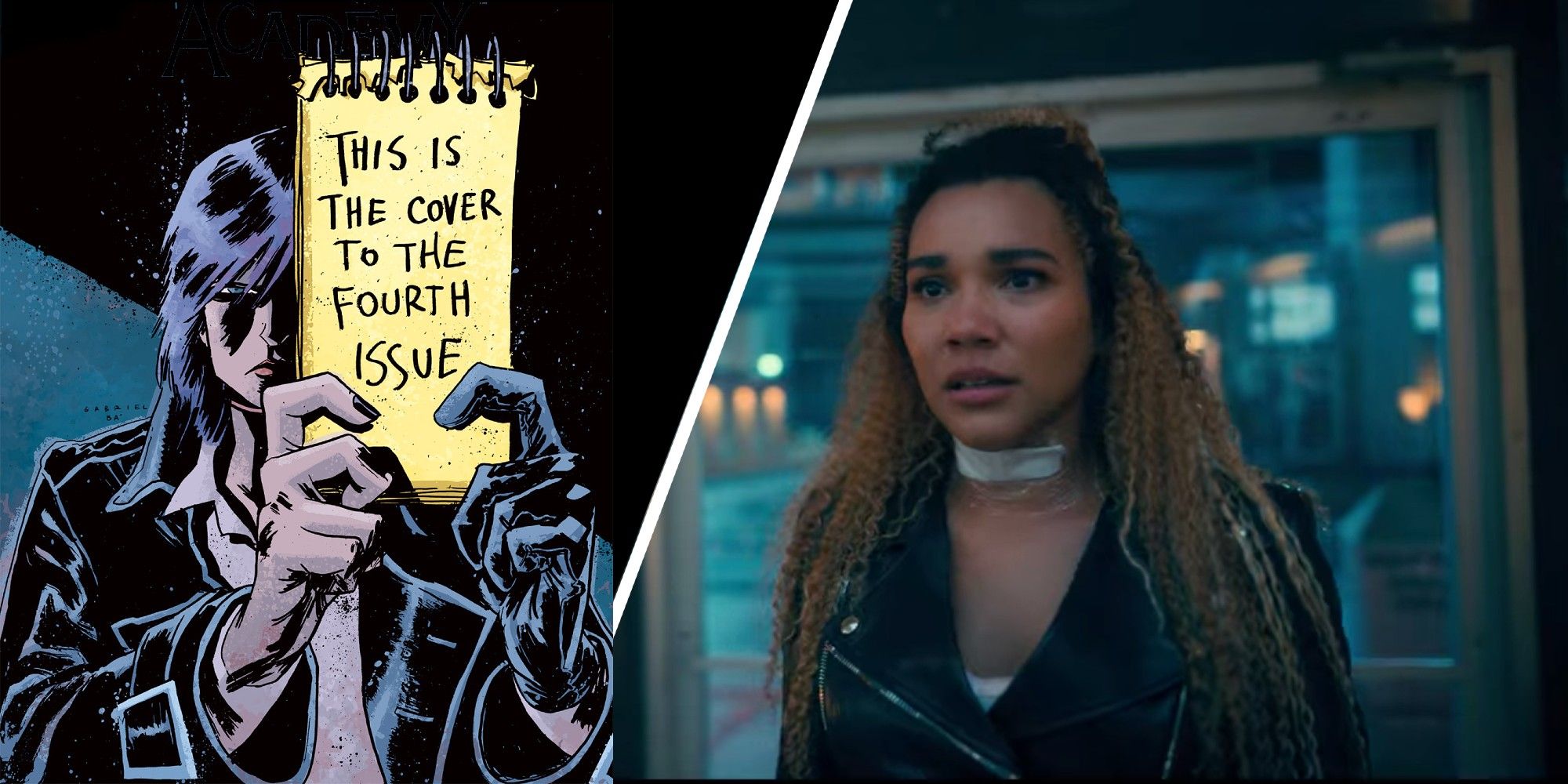 The comic and TV versions of Allison Hargreeves in The Umbrella Academy