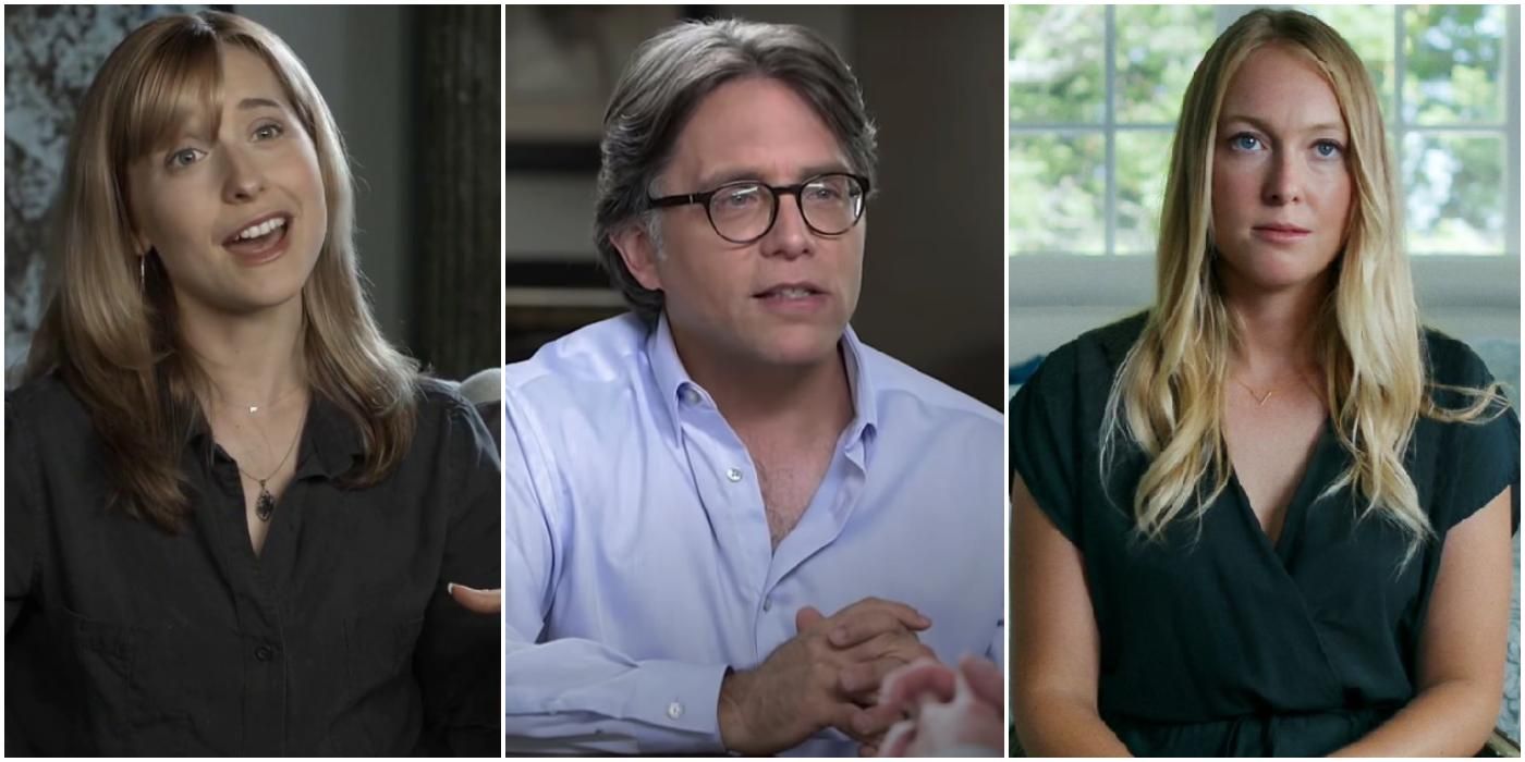 Allison Mack, Keith Raniere, and India Oxenberg