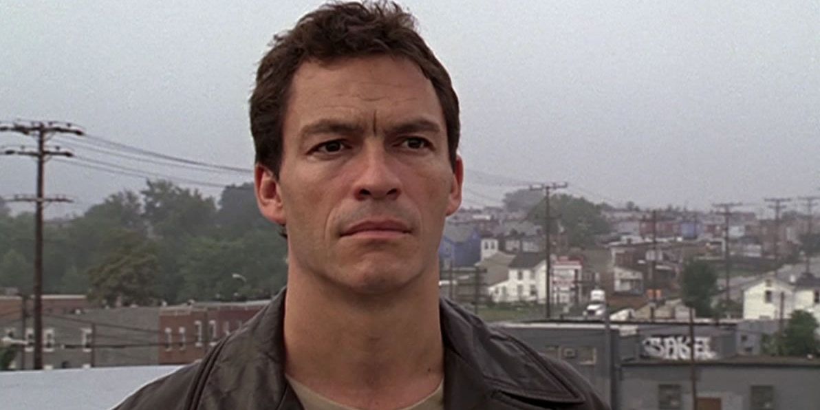 Dominic West As McNulty in The Wire, Standing Outside