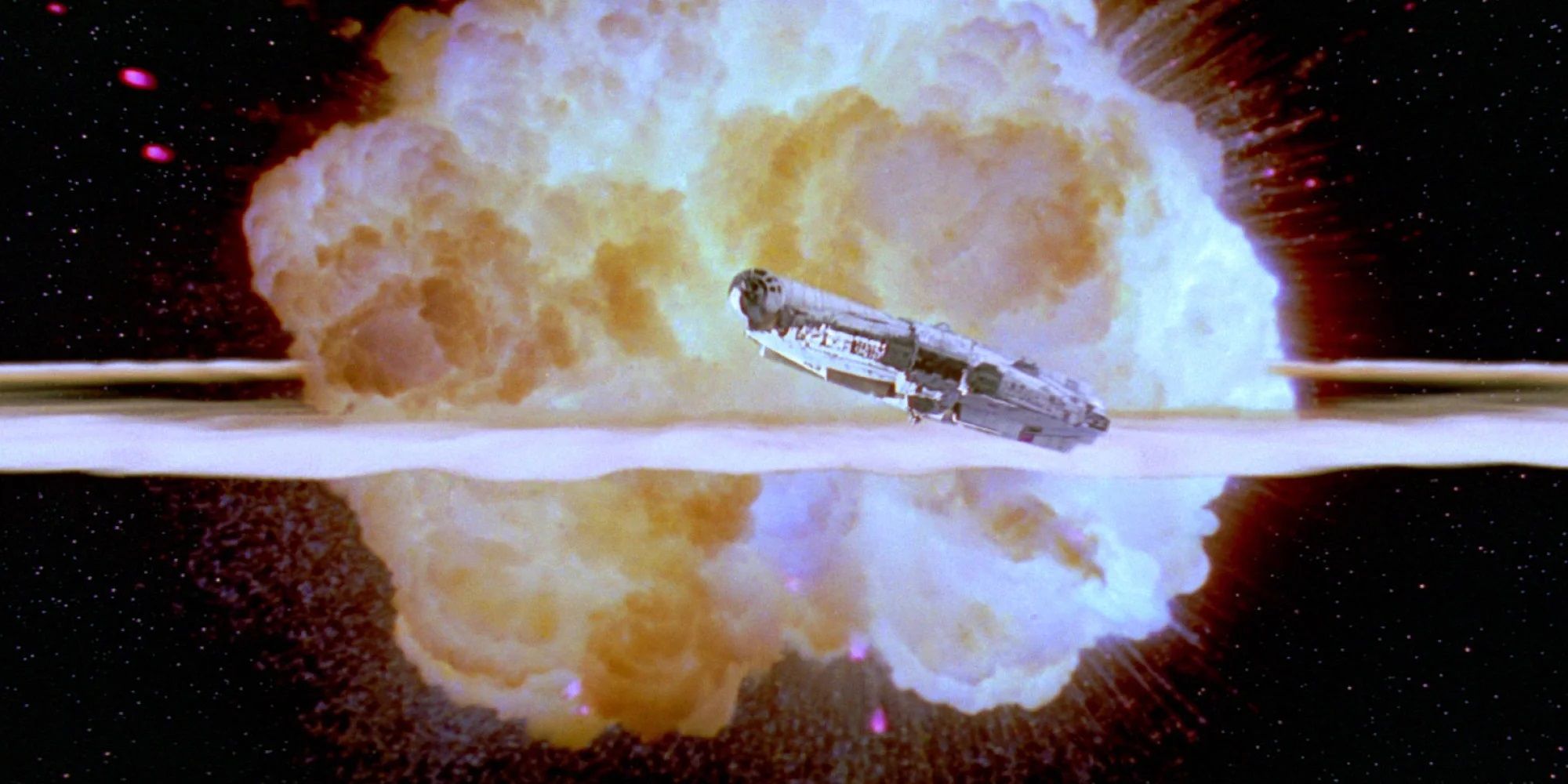 The destruction of the Death Star