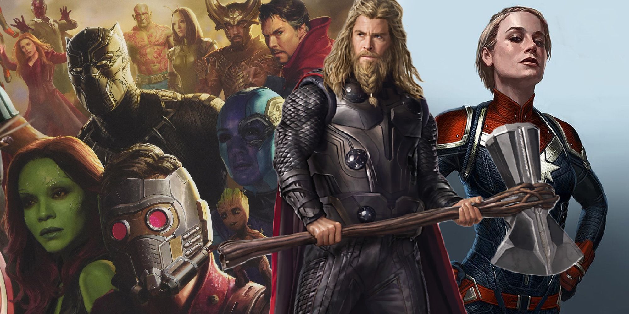 Thor Avengers endgame Captain marvel MCU concept art