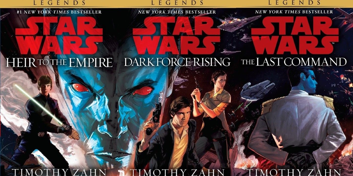 The Thrawn trilogy covers.