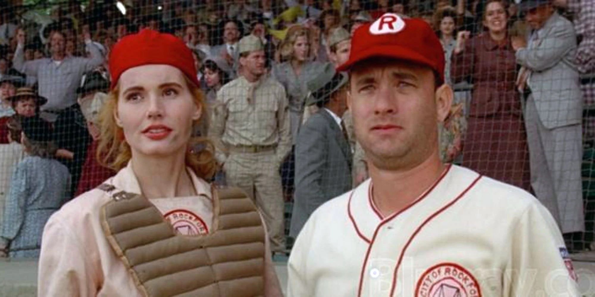 Tom Hanks and Geena Davis in A League of Their Own