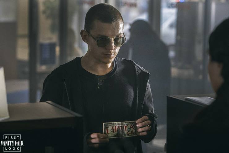 Tom Holland Robbing A Bank In Cherry