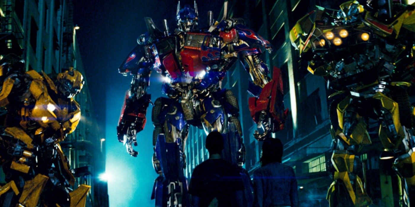 The Autobots gather on Earth in Transformers