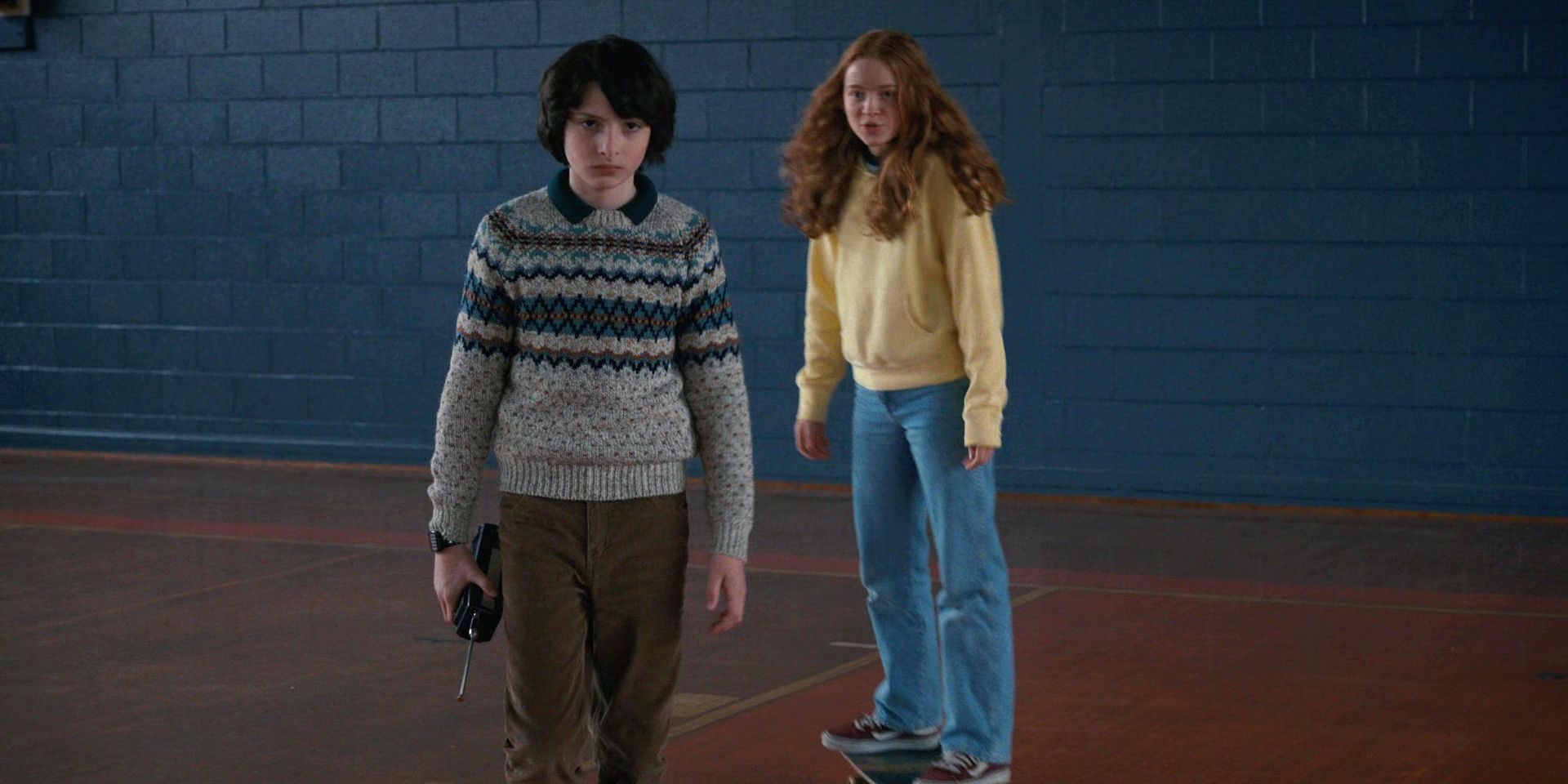 Mike and Max on Stranger Things