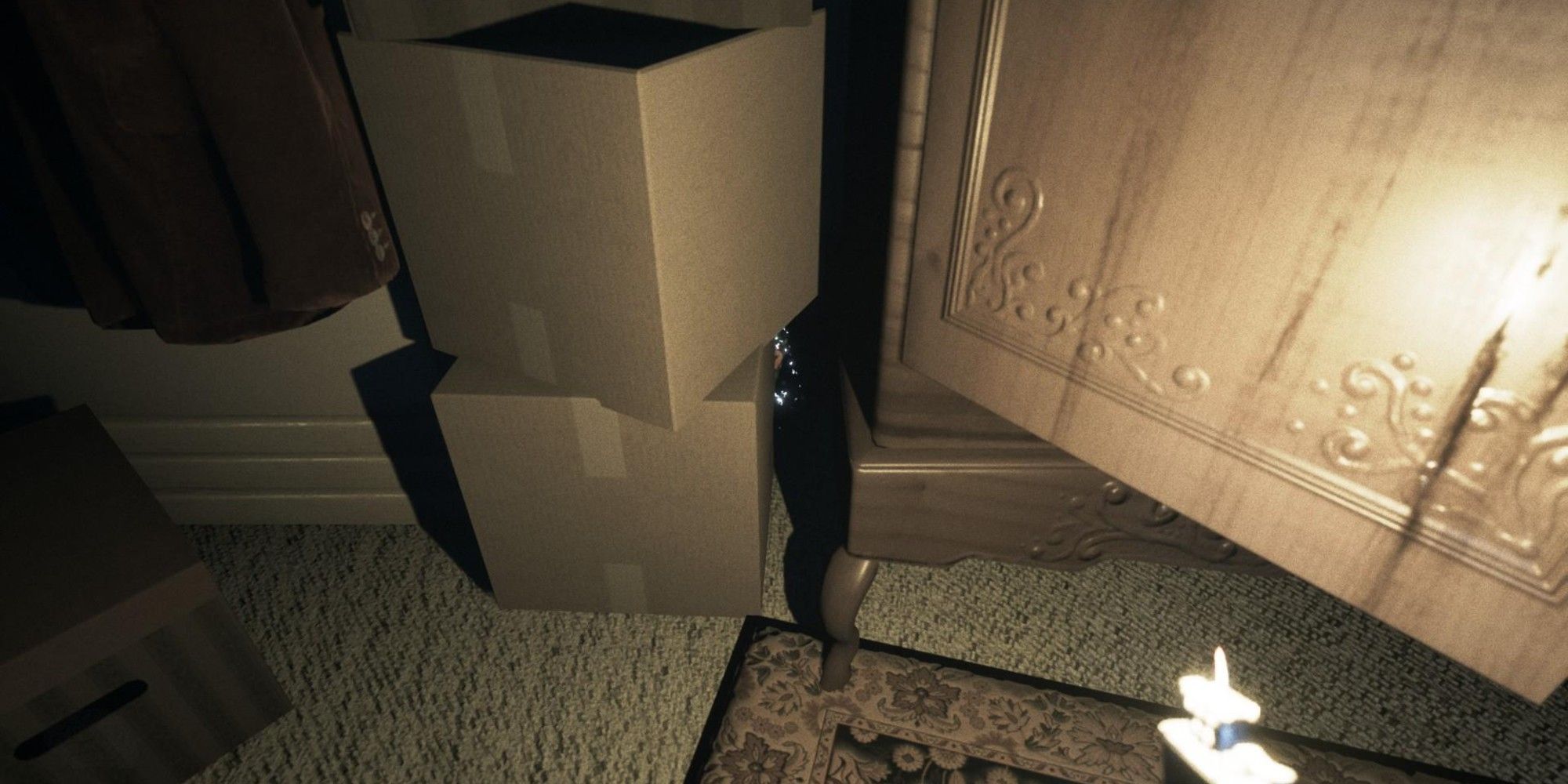 A Matryoshka doll hidden in the Son's Room by some boxes in Visage