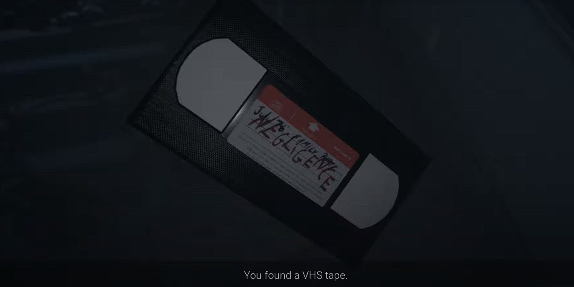 The player finds the Negligence VHS Tape in Visage