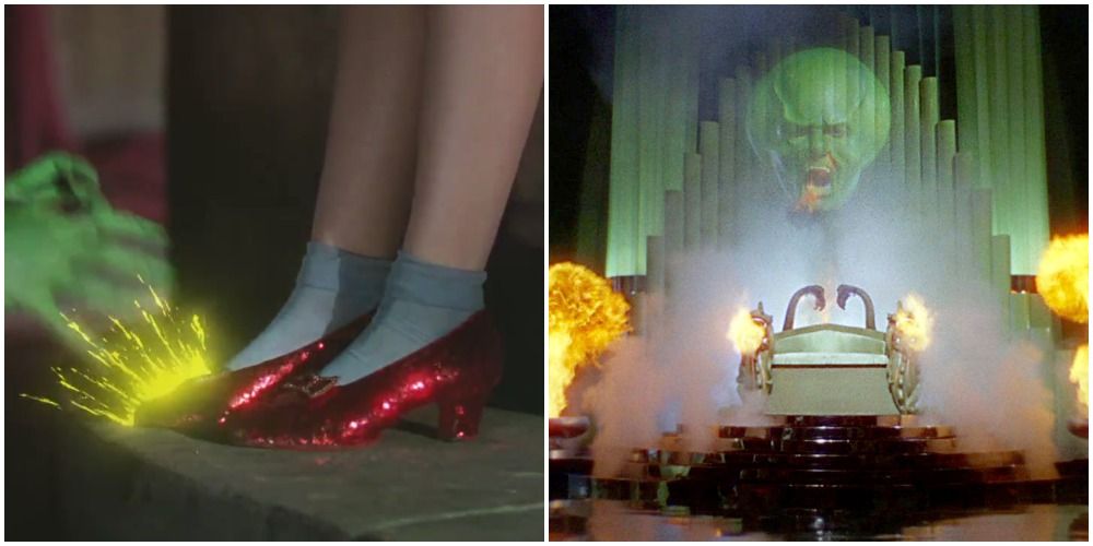 Red Slippers And Emerald City Wizard 