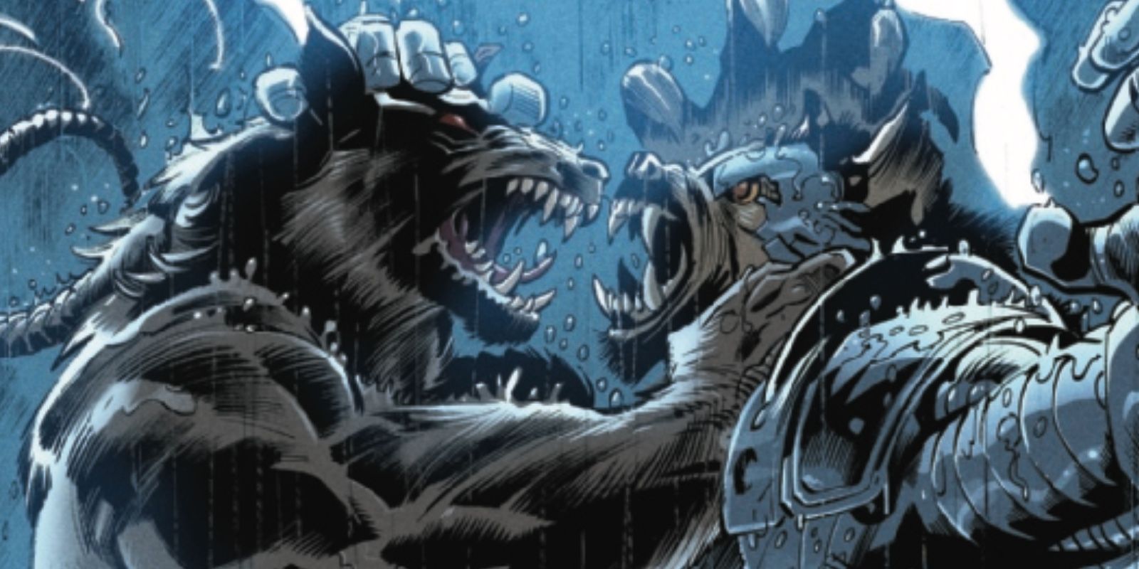 Jake Gomez in werewolf form in Werewolf By Night #2.