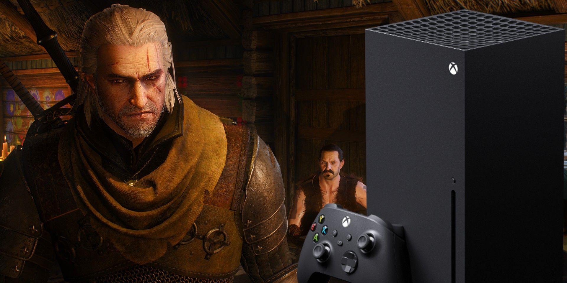 Witcher 3 Screenshot Geralt with Xbox Series X