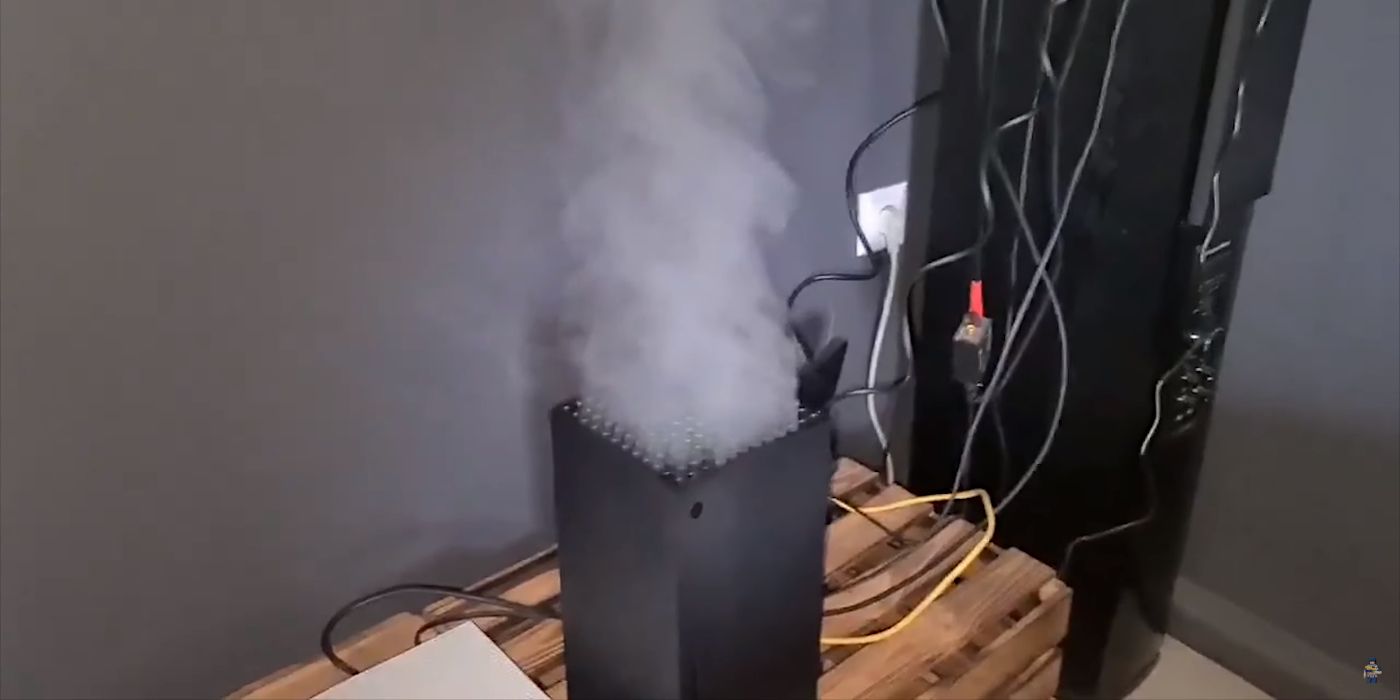 Xbox Series X Catches Fire Fake Vape Smoke Steam