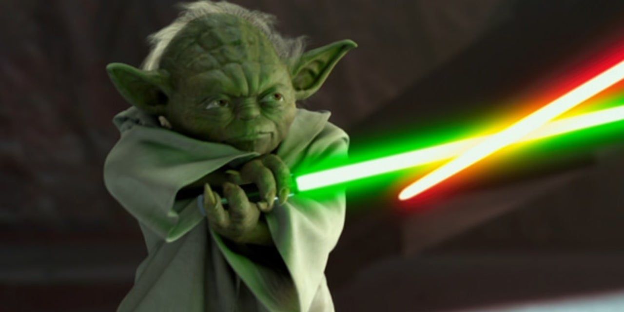 Yoda in Attack of the Clones