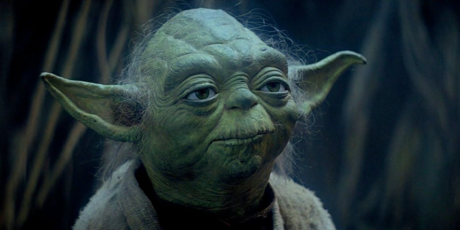 Yoda in the Dagobah swamp in The Empire Strikes Back