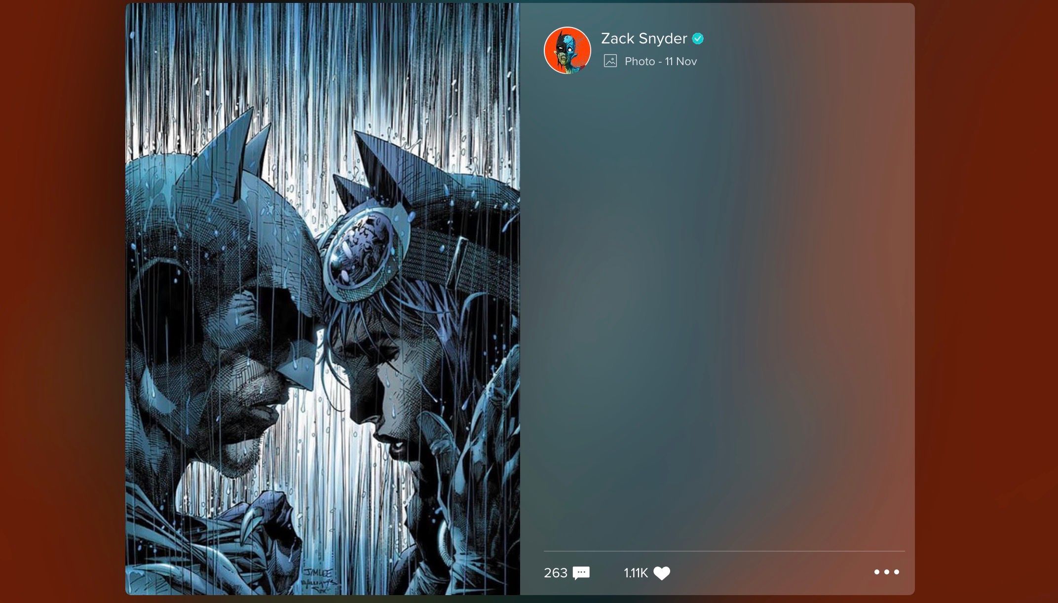 Zack Snyder Catwoman Batman Tease