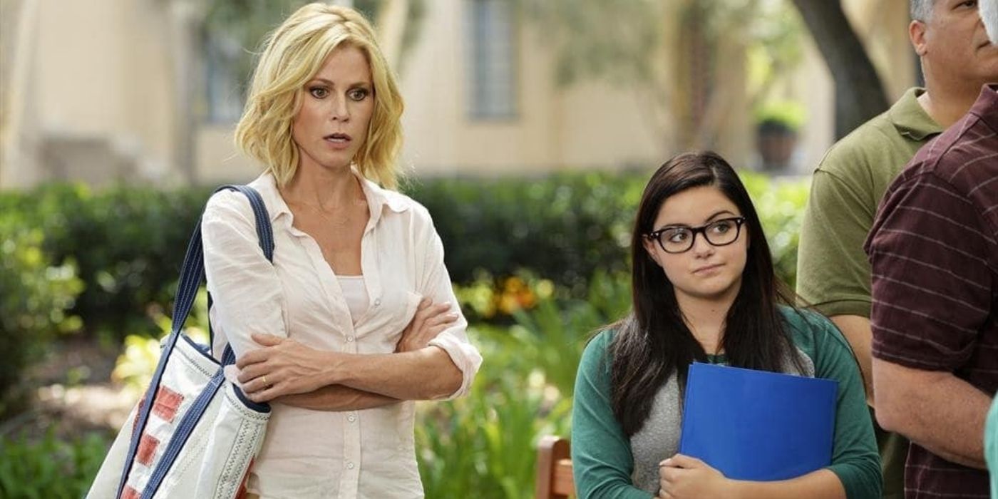 Claire and Alex on a college tour on Modern Family