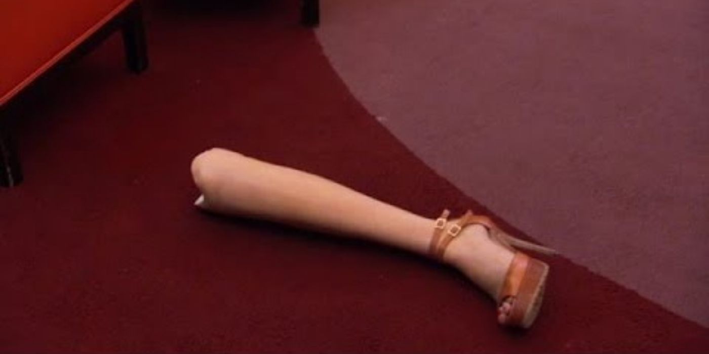 Aviva's leg lying on the floor on RHONY