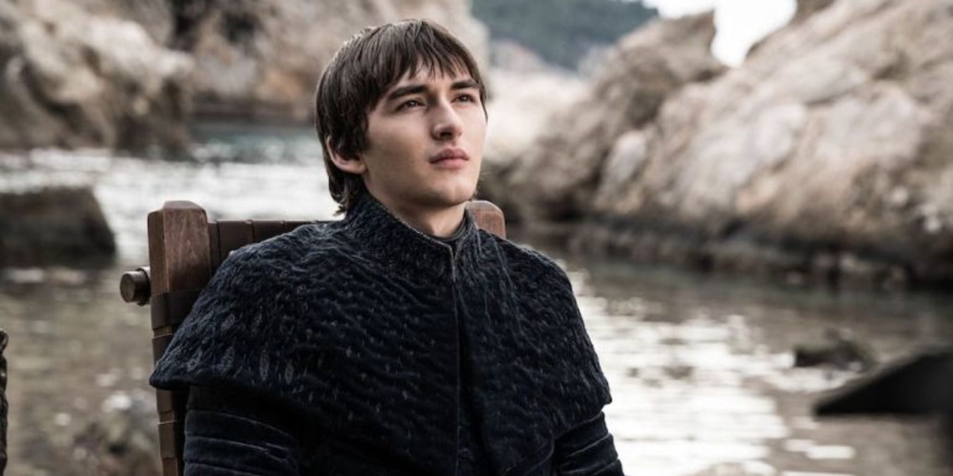 Bran Stark in his chair looking up in Game of Thrones