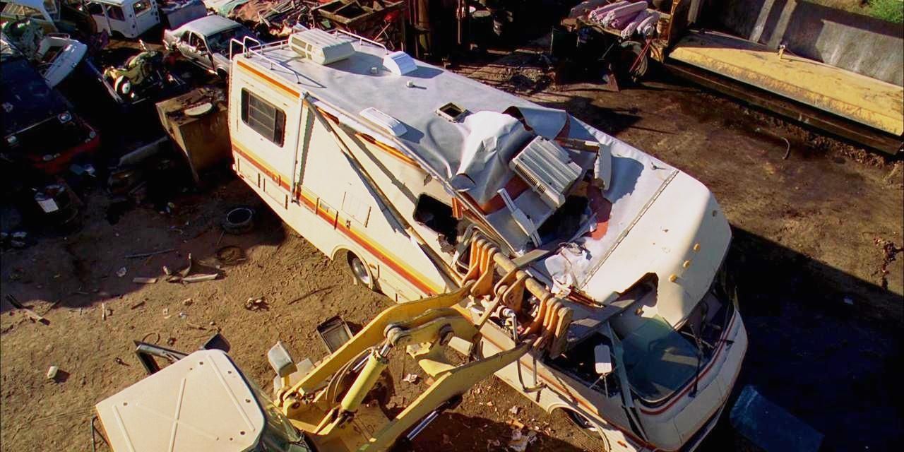 The RV is destroyed in Sunset