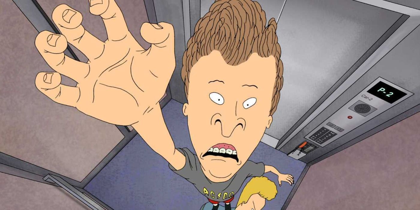 Butthead falls in Beavis and Butthead