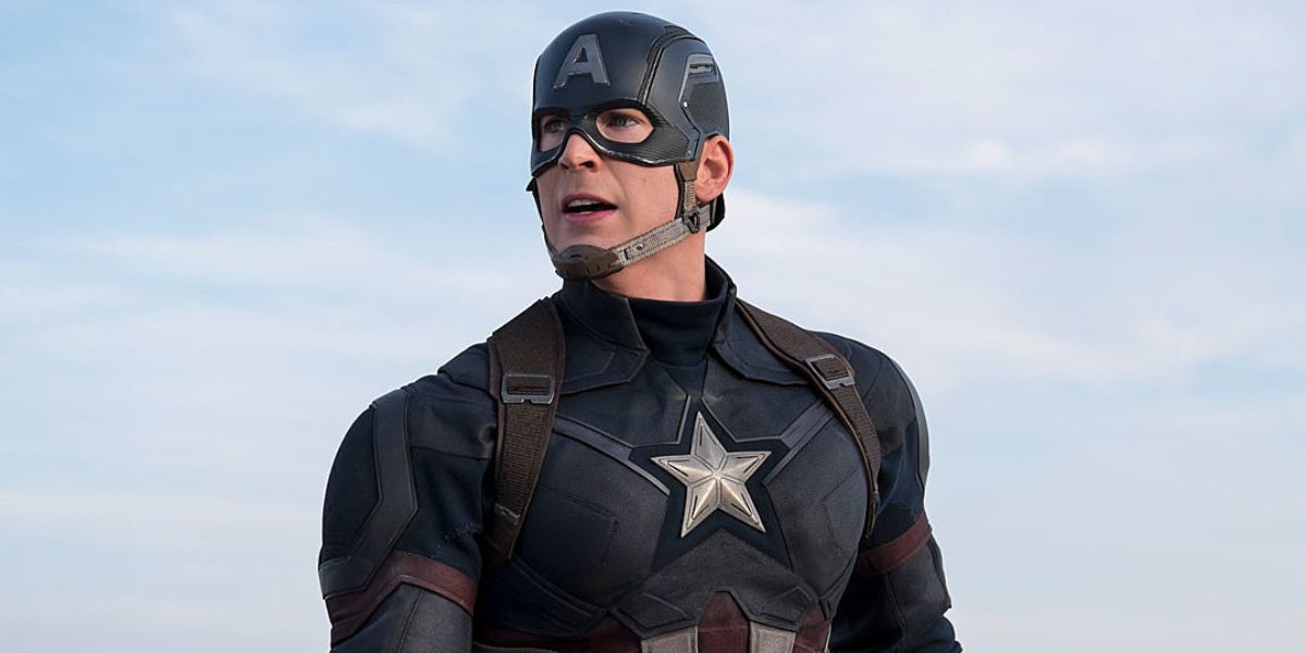 Chris Evans as Captain America in Civil War movie