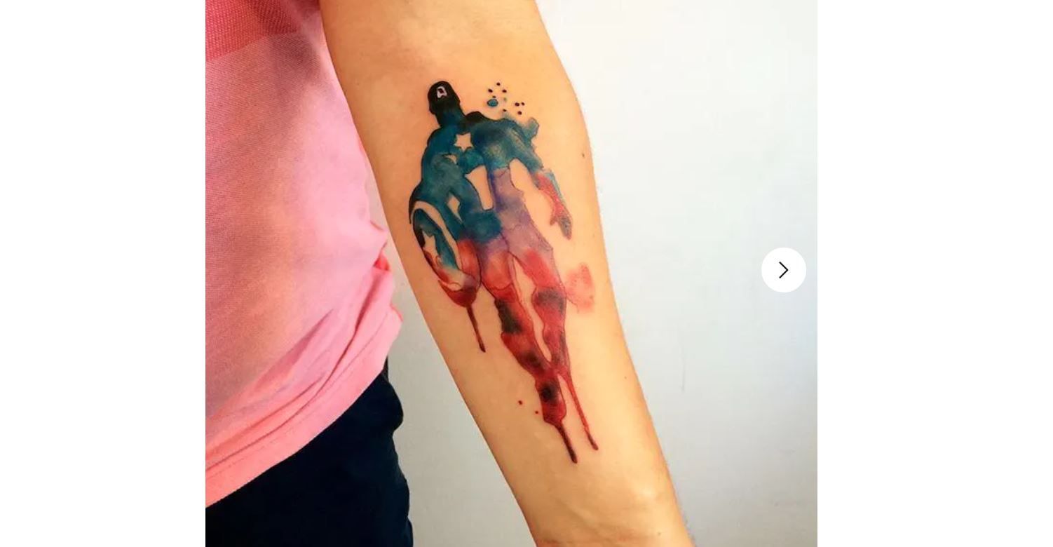 Captain America Tattoo by Xavier