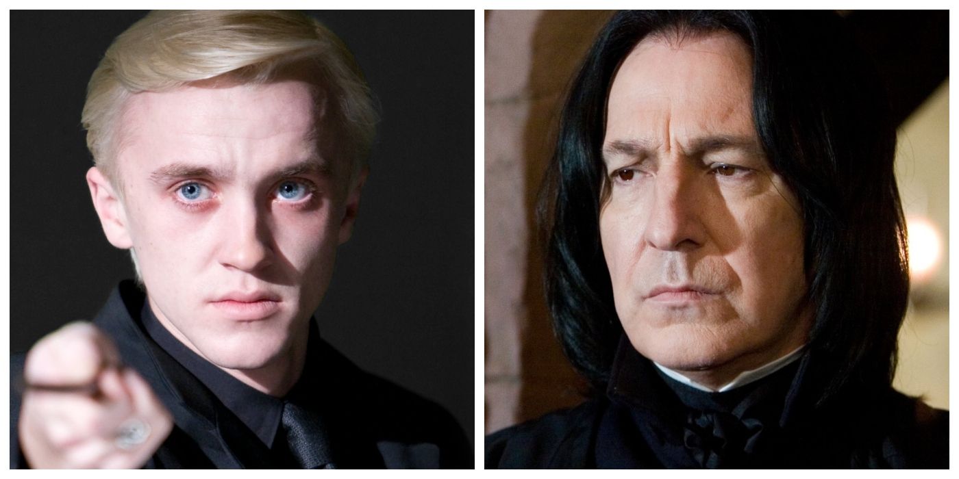 Split image of Draco and Snape