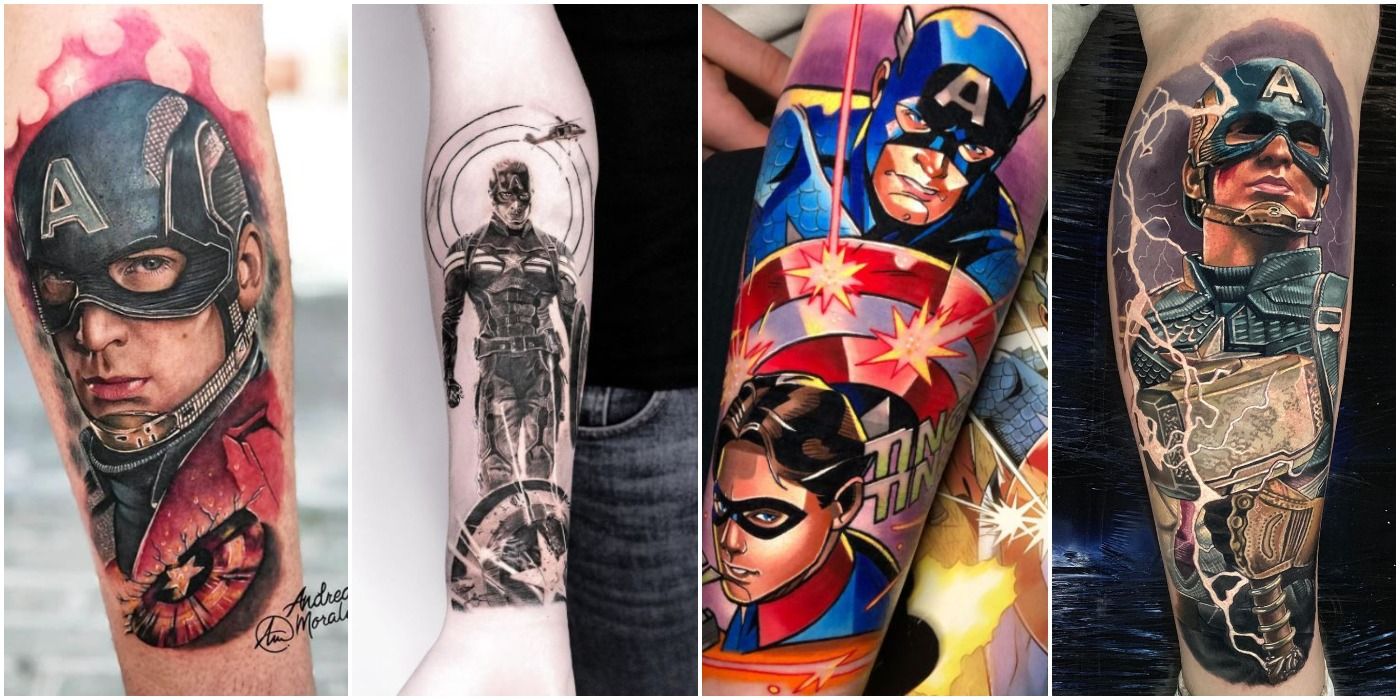 Feature Image for Captain America Tattoos