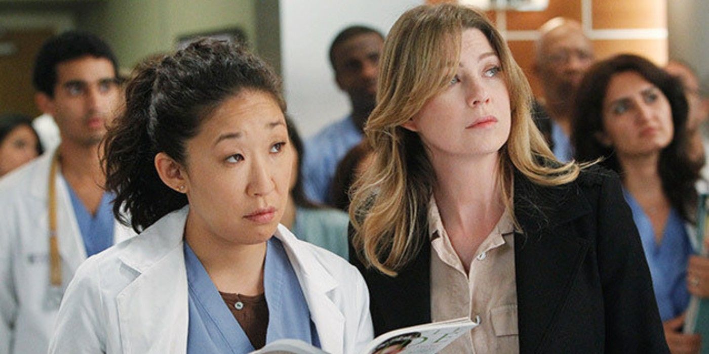 Meredith e Christina lado a lado em Grey's Anatomy