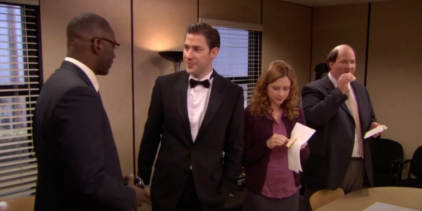 jims tuxedo with charles miner - the office