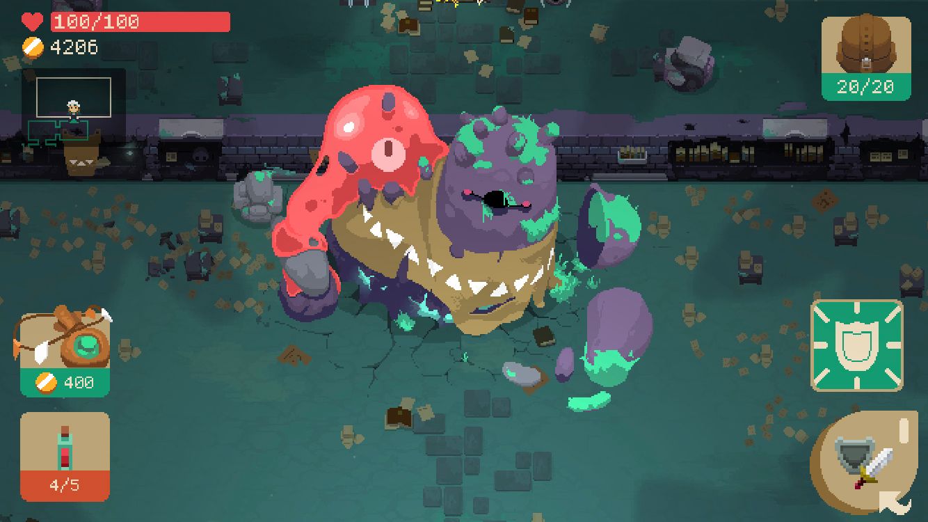 moonlighter ios first dungeon boss