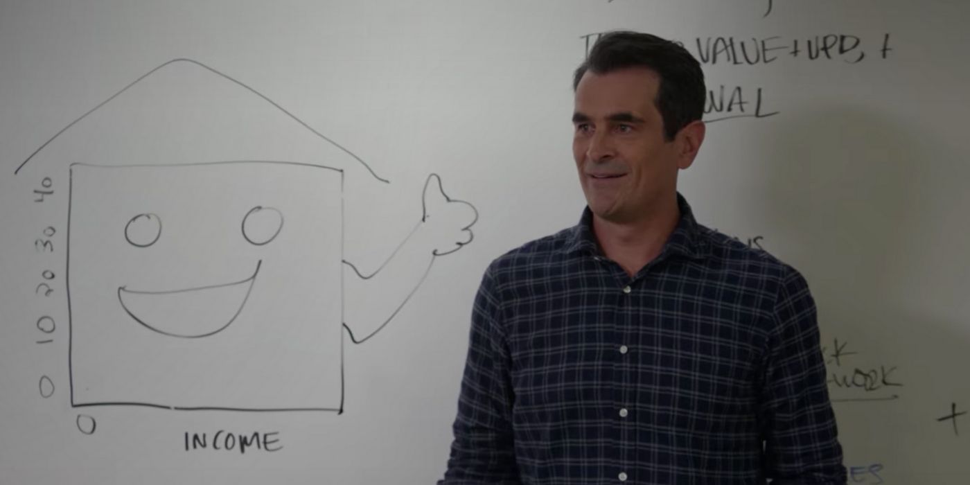 Phil Dunphy teaching college courses on Modern Family