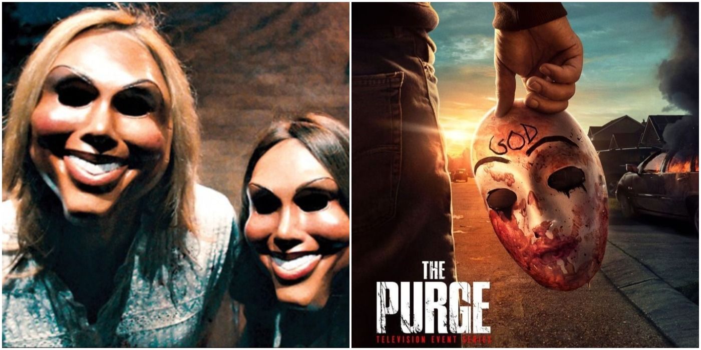 purge masks in poster