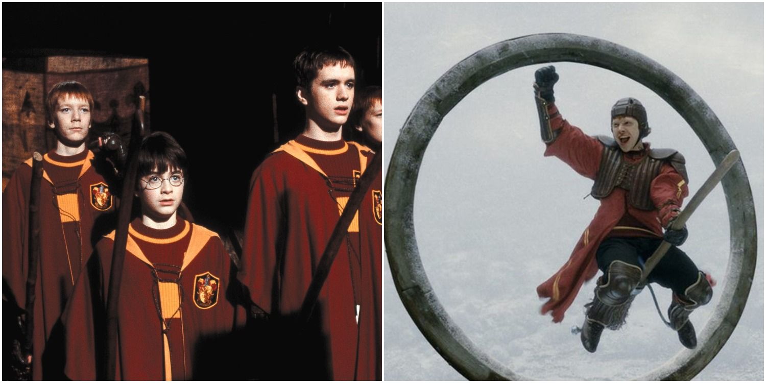 quidditch harry potter oliver wood ron weasley