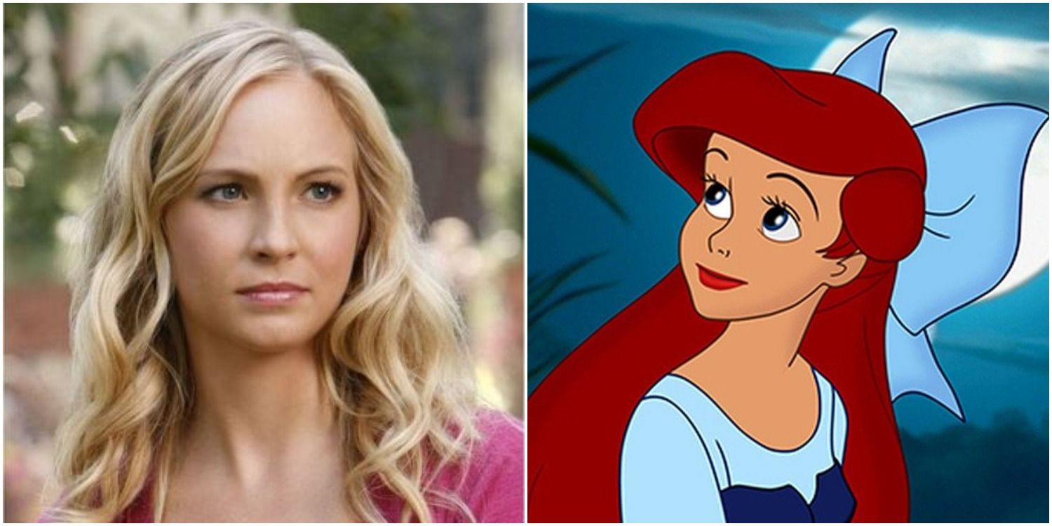 caroline forbes vampire diaries ariel little mermaid