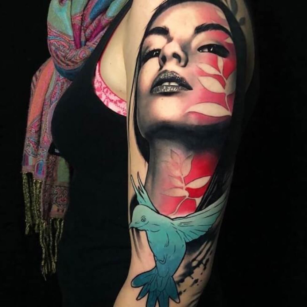 Pocahontas tattoos by Rich Harris