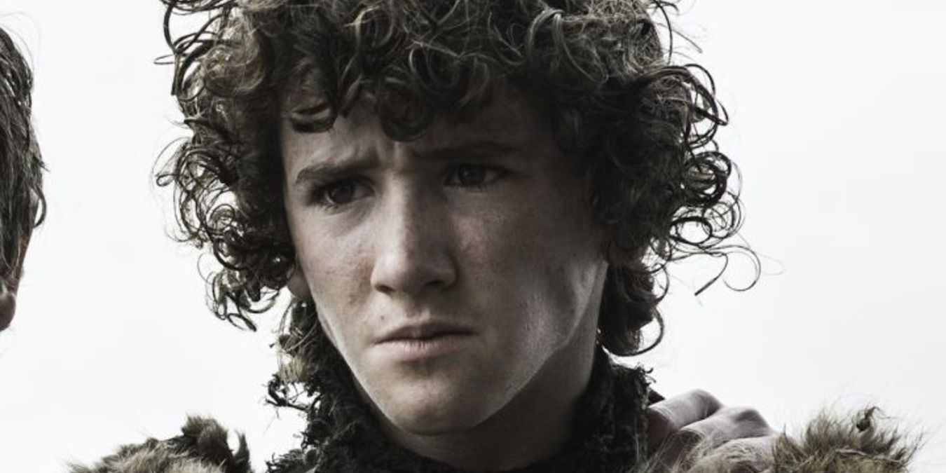 Rickon Stark looking scared in Game of Thrones 
