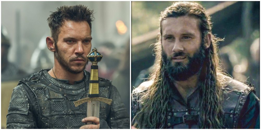 rolllo and bishop heahmund on the vikings