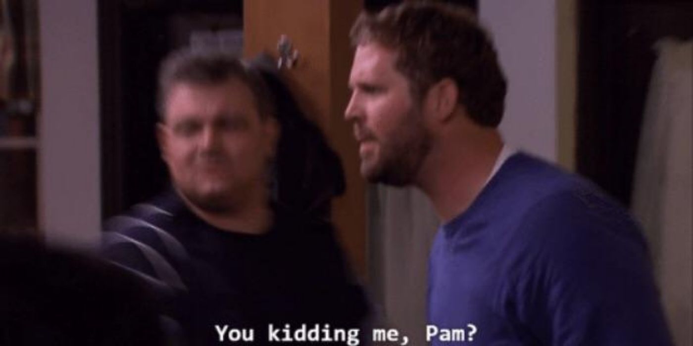 roy yelling at pam at the bar - the office