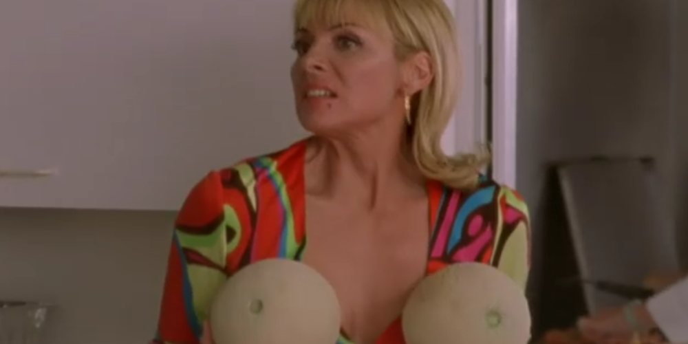 Samantha Jones at Richard's beach house in Sex and the City
