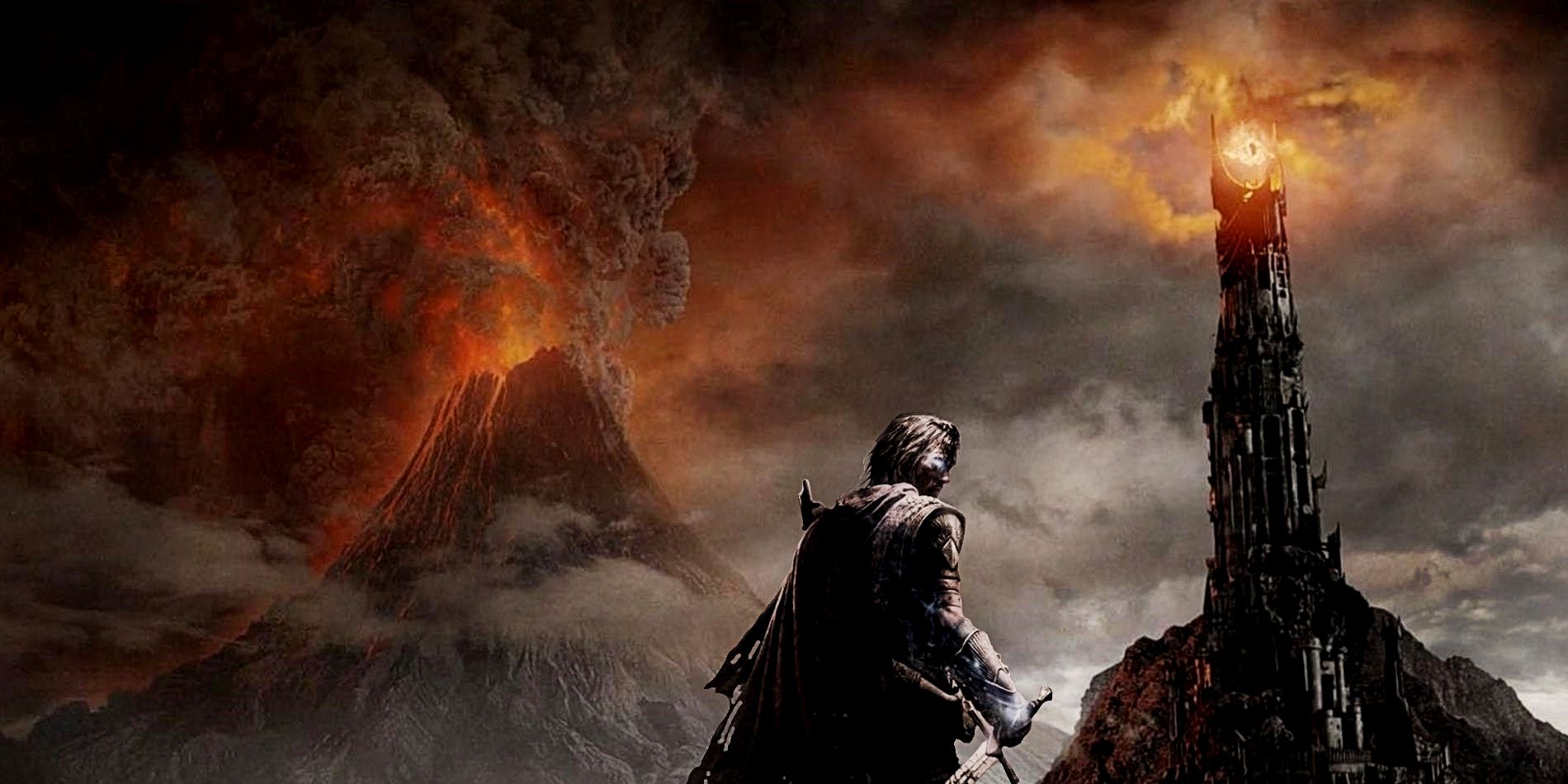 Wallpaper Lord of The Rings, Mordor, Mount Doom, Eye of Sauron for mobile  and desktop, section фантастика, resolution 1920x1080 - download